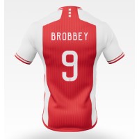 Fotbalové Dres Ajax Brian Brobbey #9 Domácí 2023-24 Krátký Rukáv